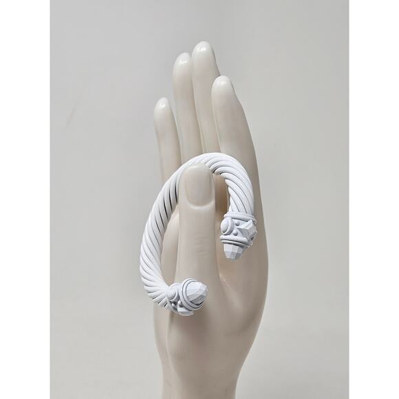 DAVID YURMAN white Aluminum Renaissance Cable Cuff Bracelet - Picture 6 of 14